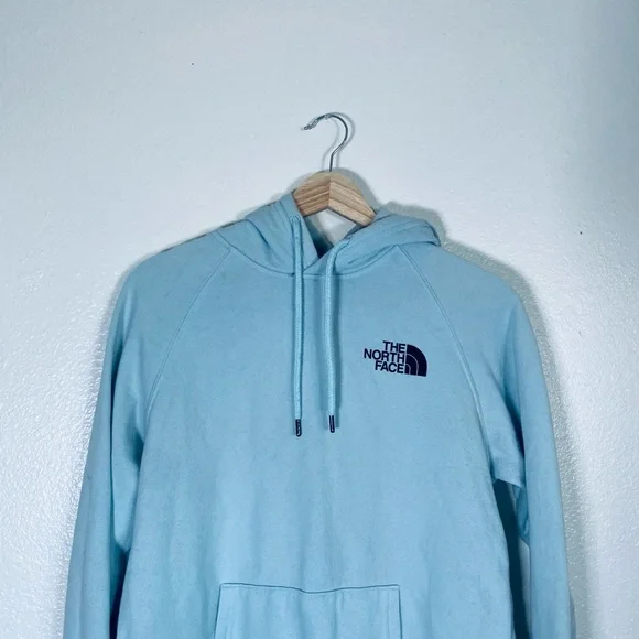 The North Face Light Blue Hoodie - Picture 3 of 9